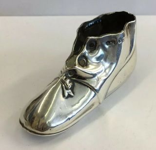 Antique Levi & Salaman Solid Silver (weighted) Shoe/boot Pin Cushion A/f