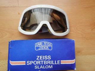 Vintage Carl Zeiss Sportica Slalom Ski Goggles Snowboard Made In West Germany