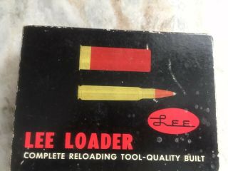Vintage Lee Loader For 12 Ga.  2 3/4 " Shotgun Shell Orig Box.  Missing Pwdr Measure