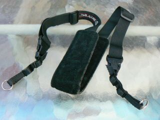 Tamrac Camera Strap Black Suede N - 45 Padded Leather W/ Quick Releases Vintage