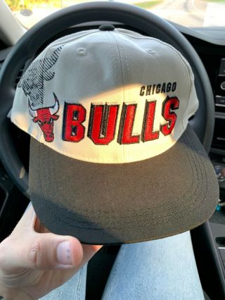 Vintage 90s Chicago Bulls Snapback Hat Cap Youth By Sports Specialties