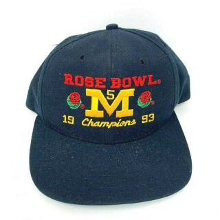 University Of Michigan Wolverines 1993 Rose Bowl Champions Vintage Snapback 90 