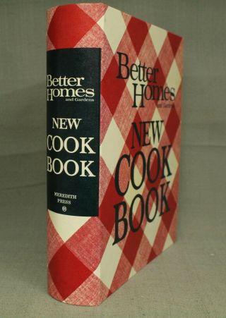 Vintage Better Homes And Gardens Cook Book Red Plaid Binder Cookbook 1969