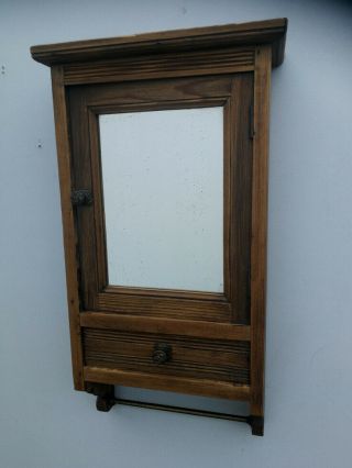 Vintage French Medicine Apothecary Bathroom Kitchen Wall Cabinet Shabby Chic 3