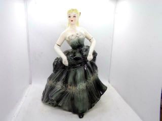 Vintage 1957 Samson Import Co.  Relpo Doll Planter Blond In Ball Gown