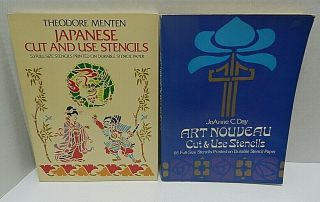 Vintage Art Nouveau and Japanese Stencil Books JoAnne C.  Day Theodore Menton 2