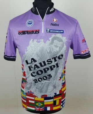 Vintage Nalini Fausto Coppi Cycling Jersey 2003 Short Sleeve Mens Size Xl Italy