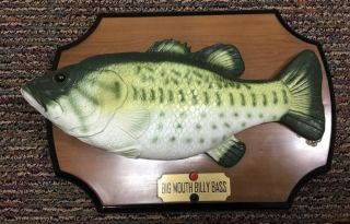 Vintage Big Mouth Billy Bass 1999 Gemmy Singing / Motion Fish Not