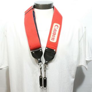 Worn Out Classic Vintage Canon Fd Red,  Black Camera Strap Neck Strap (s0767 - Bc)