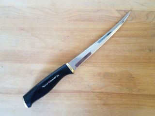 Vintage Normark Fiskars Finland Stainless Steel Fillet Knife 1967