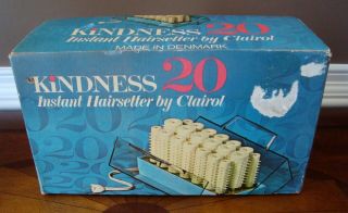 1968 Vintage Clairol Kindness 20 Instant Hairsetter Hot Rollers Curlers