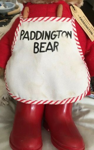 Vintage 1975 Paddington Bear Tag Eden Toy Darkest Peru To London,  England.