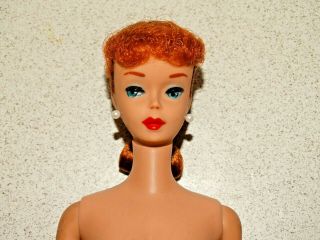 Barbie: Vintage Redhead 1961 5 Ponytail Barbie Doll