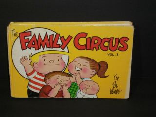 Vintage 1966 Family Circus Volume 2 Hardcover Comic Book Rare