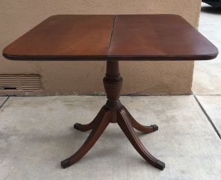 Antique Mahogany Flip Top Game Table/console Table