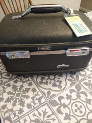 Vintage American Tourister Train Case Jewelry Cosmetic Hardshell Carrying Case