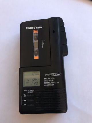 Vintage Radio Shack Micro - 30 14 - 1062 Microcassette Tape Recorder
