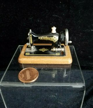 Dollhouse Miniature Vintage Bodo Hennig Sewing Machine 1:12