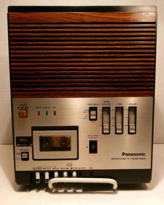 Vintage Panasonic Microcassette Transcriber Model Rr 900d