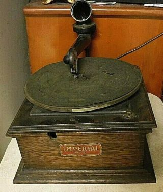 Antique Columbia/imperial Talking Machine Phonograph For Restore
