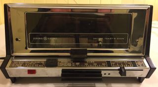 Vintage Ge General Electric A9t93b Deluxe Toaster Oven Toast R Oven Chrome