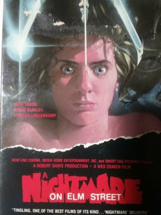 A Nightmare On Elm Street Vhs Horror John Saxon Heather Langenkamp Vintage 1987