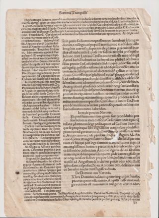 A Leaf (page 90) 1492 Edition Of Suetonius 