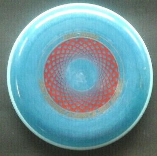 Vintage 1984 Wham - O Frisbee Flying Disc Omni Hdr Blue Red & Gold