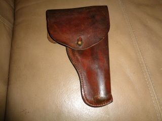 Savage 1907 Pistol Vintage Leather Flap Holster Other 32 Cal.  Pistols