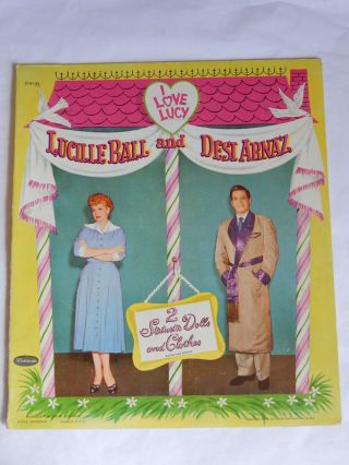 Vintage I Love Lucy Paper Dolls Lucille Ball Desi Arnaz