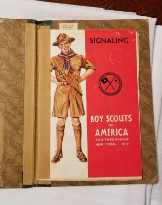 Vintage 1940 Boy Scouts Of America Signaling Merit Badge Book Bsa