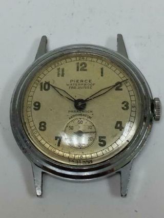 Vintage Pierce Parashock Wrist Watch To Restore Or