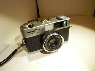 Vintage Minolta Hi - Matic G Classic Film Camera.  Light Seals.