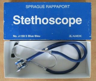 Stethoscope Sprague Rappaport J - 150/3 Blue Almedic Vintage