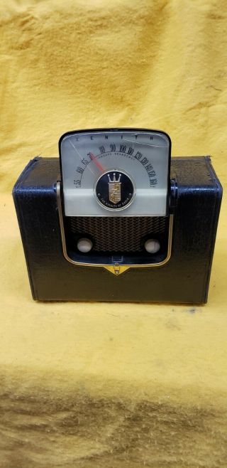 Vintage 1950 Zenith Model G - 503 (5g41) Suitcase Ac/dc Battery Tube Radio