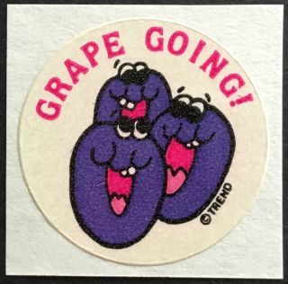 Vintage 80s Matte Trend Scratch & Sniff Sticker - Grape -