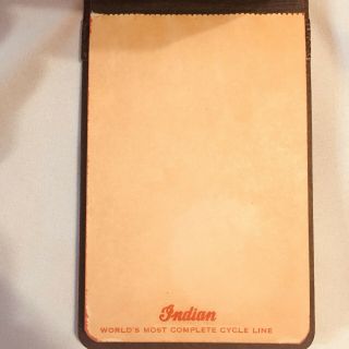 Antique 1928 - 29 Indian Motorcycle Note Book 3