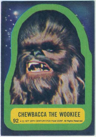 Vintage 1978 Star Wars Argentina Stani Trading Card - Rare & Hard To Find - 92