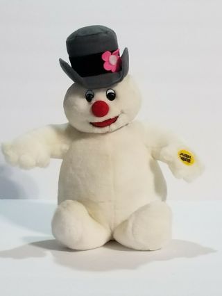 Vintage Gemmy Singing Dancing Frosty The Snowman Plush Stuffed