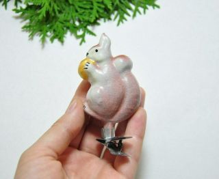 Squirrel Russian Vintage Glass Christmas Ornament Christmas/new Year
