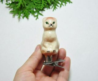 Cat Russian Vintage Glass Christmas Ornament Christmas/new Year