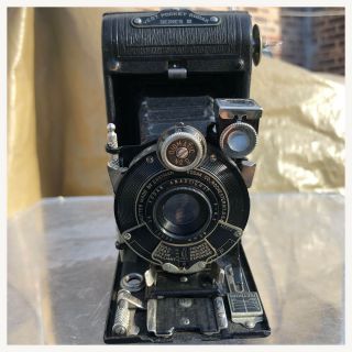 Vintage Kodak Vest Pocket Series Iii Folding Camera - In Black - -