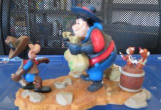 Walt Disney Vintage Mickey Mouse Cowboy Capturing A Robber