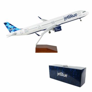Skymarks Jetblue Airbus A321neo Balloons Desk Top Display 1/100 Model Airplane