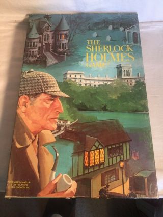 Vintage 1974 Cadaco Sherlock Holmes Board Game Complete Great Shape