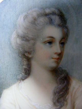 Fine Georgian Antique Portrait Miniature of a Lady c1790 3