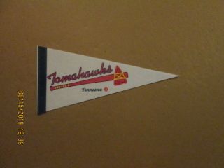 Big South League Tennessee Tomahawks Vintage Defunct 1996 1st Year Team Pennant