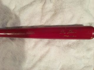 Vintage 1977 Ray Fosse Cleveland Indians Wooden 28 " Baseball Bat Red