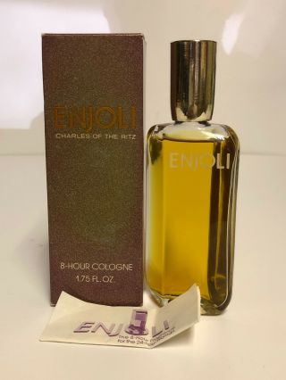 Enjoli By Charles Of The Ritz 8 - Hour Cologne Splash 1.  75 Oz Vintage 95 Full