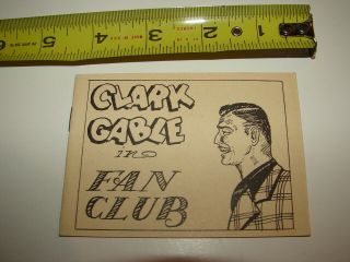 Vintage Tijuana Bible Risque Comic 8 Pager Book Clark Gable In Fan Club